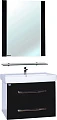 Мебель для ванной Bellezza Рокко 80 с 2 ящиками подвесная черная (Q80) - превью 1
