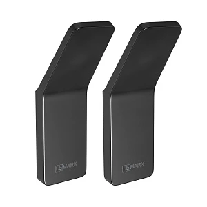 Крючок Lemark Smooth Line 9712002 двойной черный матовый