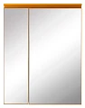 Зеркало-шкаф De Aqua Алюминиум 70 золото, фацет - превью 1