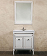 Мебель для ванной La Beaute Classic Vivien Porta 80 белый с патиной, фурнитура серебро