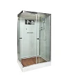 Душевая кабина AvaCan K402S, 120х90х220 см, стекло прозрачное, профиль хром - превью 2