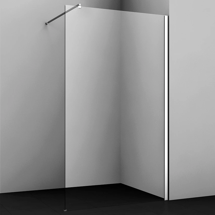 Душевая перегородка WasserKRAFT Rossel 28W39 профиль серебристый