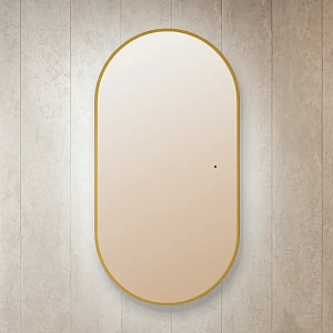 Зеркало Silver Mirrors Viva LED-00002690 55х105 с подсветкой, золото