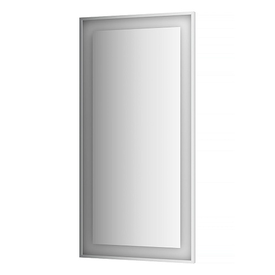 Зеркало EVOFORM LEDSIDE BY 2216 в багетной раме со светильником 80x160 см серое