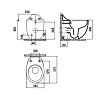 Унитаз приставной Creavit Foglia FG350-11CB00E-0000 безободковый - превью 1