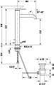 Смеситель Duravit C.1 C11040001046 для раковины, черный - превью 1