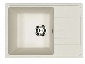 Мойка кухонная Practik PR-M 600-001 60 см, белый камень