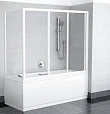 Шторка на ванну Ravak APSV-70 Transparent, профиль белый - превью 1