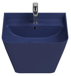 Раковина Isvea Sott'Aqua 10SQ37002SV-2Z 50x42 см, синий матовая