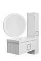 Зеркало La Fenice Terra D80 с подсветкой, белый матовый - превью 1