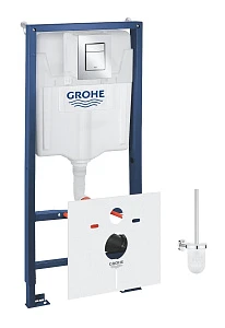 Инсталляция для унитазов Grohe Rapid SL 39502000 с кнопкой смыва и ершиком
