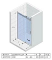 Душевая дверь в нишу Riho Baltic B104 98x210 см - превью 1