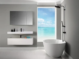 Мебель для ванной Belux Триумф 100 НП100-01 белая глянцевая