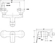 Смеситель Bravat Rhein F9429564CP-01-ENG для душа - превью 1