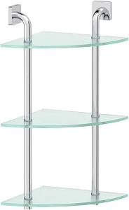 Полка Ellux Avantgarde AVA 055 3-ярусная, угловая, 30 см