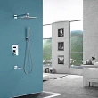 Душевая стойка Abber Weiss Insel AF8017W белая/хром - превью 1