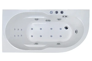 Акриловая ванна Royal Bath AZUR DE LUXE 150x80x60L с гидромассажем