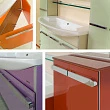 Мебель для ванной Gemelli Glass 108 оранжевая - превью 2