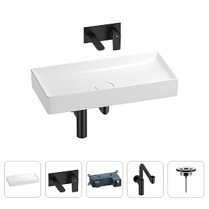 Раковина для ванной Wellsee Pure BY Wellsee 201002792 в наборе 4 в 1