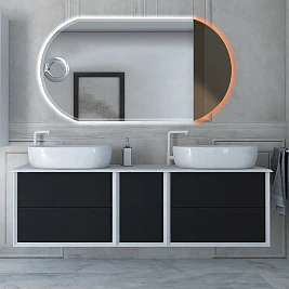 Мебель для ванной Cezares Bellagio 176 со столешницей grafite