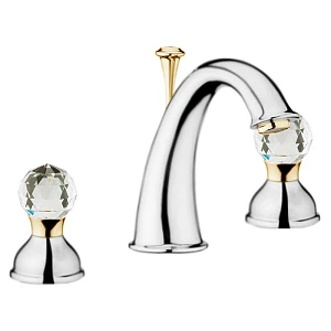 Смеситель для раковины Webert Karenina KA750101017 хром, золото