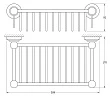 Полка 3SC Stilmar STI 207 золото - превью 1
