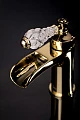 Смеситель Boheme Vogue Crystal 211-CRST для раковины, золото - превью 1