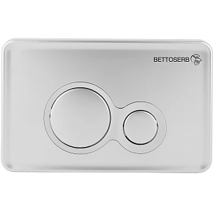 Кнопка смыва Bettoserb Jerez 40006465 хром глянцевый/хром матовый