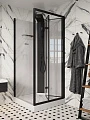 Душевая кабина Ceruttispa Bella BELLA90B 90х90х215 см, профиль черный, стекло прозрачное - превью 2