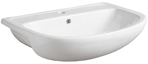 Раковина Simas S 57 bi*1 полувстраиваемая сверху 67x46 см