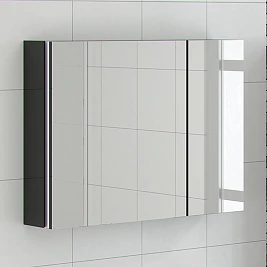 Зеркало-шкаф Ingenium Axioma 80 черный глянец