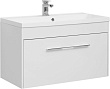 Тумба с раковиной Aquanet Августа 100 белый глянец