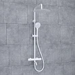 Душевая стойка WasserKRAFT Mindel A188.161.155.WM Thermo белая матовая - превью 2