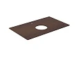 Столешница Kerama Marazzi Plaza Про Феррум 80х48 см, коричневый PL1.DD571300R\80 - превью 1