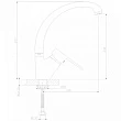 Смеситель Decoroom DR69021 для кухонной мойки - превью 1