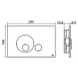 Кнопка смыва OLI GLOBE 152952 черный Soft touch - превью 1