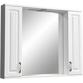 Зеркало-шкаф Stella Polar Кармела 100/С, ольха белая