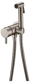 Гигиенический душ Boheme Uno 467-NB со смесителем, никель брашированный
